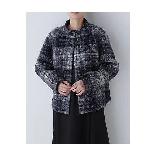 【ヒューマンウーマン/HUMAN WOMAN】のスライバーボンディングショートブルゾン インテリア・キッズ・メンズ・レディースファッション・服の通販 founy(ファニー) https://founy.com/ ファッション Fashion レディースファッション Fashion for Women アウター Coat / Outerwear Collection ブルゾンジャケット・スポーティアウター Blouson Jackets おすすめ Recommended / Our Picks ウォーム Warm Fabric ショート Short, Short Length シンプル Simple, Minimal スタンダード Standard, Basic スタンド Stand Collar, Upright Stand チェック Check, Plaid, Tartan バランス Balance, Style Balance ブルゾン Blouson, Bomber Jacket ボトム Bottoms, Lower Wear ボンディング Bonding, Bonded Fabric |ID: prp329100004393944 ipo3291000000034921419