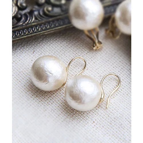 【コレカラ/collecala】の【14mm】大粒コットンパールピアス・イヤリング インテリア・キッズ・メンズ・レディースファッション・服の通販 founy(ファニー) https://founy.com/ ファッション Fashion レディースファッション WOMEN ジュエリー Jewelry リング Rings イヤリング Earrings イヤリング Earrings シンプル Simple スーツ Suit セットアップ Set Up ドレス Dress パール Pearl フォーマル Formal 結婚式 Wedding Ceremony |ID: prp329100004395177 ipo3291000000032439771