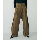 【マージュール/marjour】のSIDE TUCK PANTS BROWN KAHKI|ID:prp329100004403654