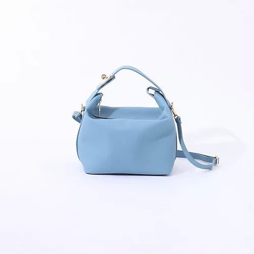 【ノーリーズ/NOLLEY'S】の【WEB STAFF恵 別注アイテム】ワンハンドルバンブーヒネリバッグ インテリア・キッズ・メンズ・レディースファッション・服の通販 founy(ファニー) 　ファッション　Fashion　レディースファッション　WOMEN　バッグ　Bag　コンパクト　Compact　ショルダー　Shoulder　シンプル　Simple　スクエア　Square　フォルム　Form　別注　Special Order　ライトブルー|ID: prp329100004403662 ipo3291000000031713329