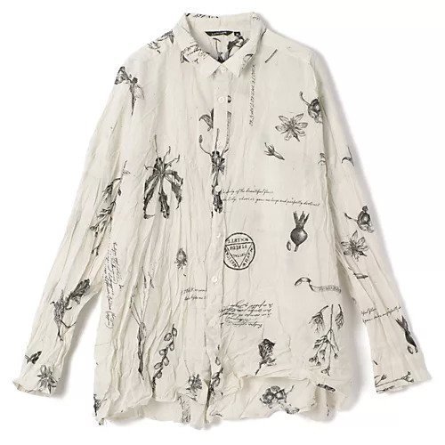 【パドカレ/pas de calais】の25SSプリントグロウスプリントBL インテリア・キッズ・メンズ・レディースファッション・服の通販 founy(ファニー) 　ファッション　Fashion　レディースファッション　Fashion for Women　2025年　2025　2025春夏・S/S　Spring/Summer 2025 SS25　プリント　Print, Printed Pattern　モチーフ　Motif, Design Theme　洗える　Machine Washable　アイボリー|ID: prp329100004406239 ipo3291000000030777912
