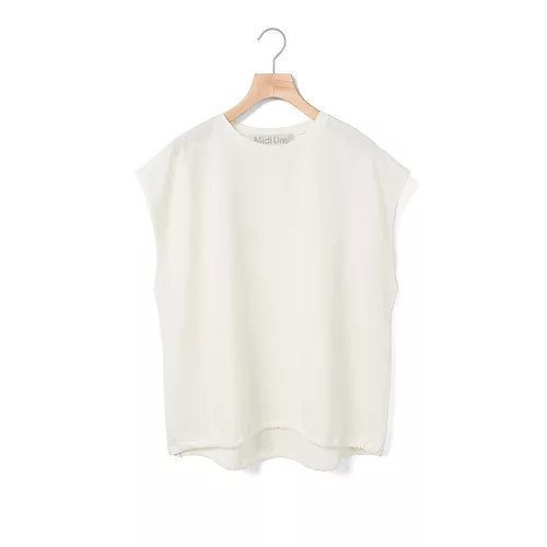 【ミディウミ/MidiUmi】のドローストリングプルオーバー インテリア・キッズ・メンズ・レディースファッション・服の通販 founy(ファニー) 　ファッション　Fashion　レディースファッション　WOMEN　トップス・カットソー　Tops/Tshirt　プルオーバー　Pullover　ストリング　String　ノースリーブ　No Sleeve　夏　Summer　オフホワイト|ID: prp329100004406242 ipo3291000000030777923