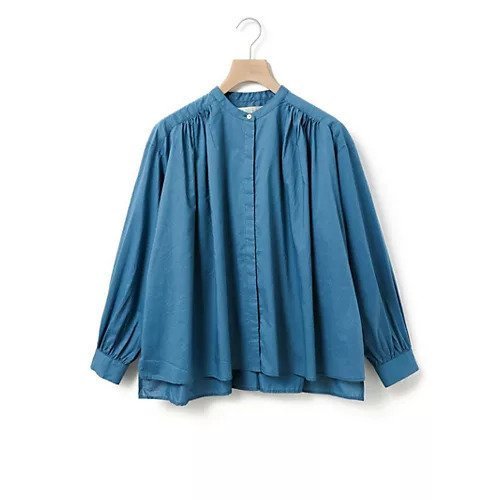 【ミディウミ/MidiUmi】のギャザーワイドシャツ インテリア・キッズ・メンズ・レディースファッション・服の通販 founy(ファニー) ファッション Fashion レディースファッション Fashion for Women トップス・カットソー Cut & Sew Tops シャツ・ブラウス・オフィスカジュアル Elegant Blouses & Button-Ups ギャザー Gathered, Ruffled ショート Short, Short Length シンプル Simple, Minimal スリット Slit, Slit Detail フロント Front, Front Design ワイド Wide, Wide Fit 人気 Popular, Best Seller 春 Spring ブルー|ID: prp329100004406244 ipo3291000000034308063