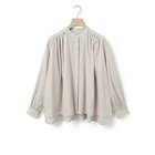 【ミディウミ/MidiUmi】のギャザーワイドシャツ ライトグレー|ID: prp329100004406244 ipo3291000000034308064