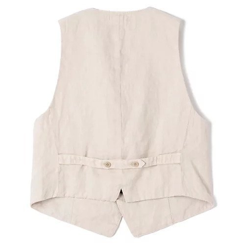【パドカレ/pas de calais】の25SSリネンツイルベスト 人気、トレンドファッション・服の通販 founy(ファニー) 　ファッション　Fashion　レディースファッション　Fashion for Women　アウター　Coat / Outerwear Collection　トップス・カットソー　Cut & Sew Tops　ベスト&ジレ / 重ね着スタイル　Vests & Gilets　2025年　2025　2025春夏・S/S　Spring/Summer 2025 SS25　コンパクト　Compact, Small Size　マニッシュ　Mannish, Boyish　今季　This Season, Current Season　洗える　Machine Washable　other-2|ID: prp329100004406252 ipo3291000000031262938