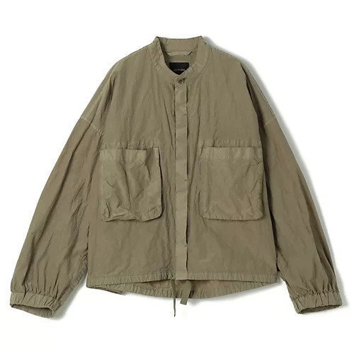 【パドカレ/pas de calais】の25SSナイロンタスランJK インテリア・キッズ・メンズ・レディースファッション・服の通販 founy(ファニー) 　ファッション　Fashion　レディースファッション　Fashion for Women　2025年　2025　2025春夏・S/S　Spring/Summer 2025 SS25　ショート　Short, Short Length　シンプル　Simple, Minimal　スタンド　Stand Collar, Upright Stand　フロント　Front, Front Design　ブルゾン　Blouson, Bomber Jacket　洗える　Machine Washable　カーキ|ID: prp329100004406270 ipo3291000000030778072