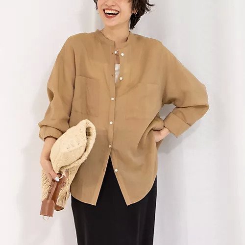 【ノーリーズ/NOLLEY'S】のシアー/ストライプバンドカラーブラウス インテリア・キッズ・メンズ・レディースファッション・服の通販 founy(ファニー) https://founy.com/ ファッション Fashion レディースファッション Fashion for Women トップス・カットソー Cut & Sew Tops シャツ・ブラウス・オフィスカジュアル Elegant Blouses & Button-Ups 2025年 2025 2025春夏・S/S Spring/Summer 2025 SS25 おすすめ Recommended / Our Picks シアー Sheer, See-Through ポケット Pocket, Pocket Detail 夏 Summer 羽織 Haori, Light Jacket |ID: prp329100004408666 ipo3291000000033510382