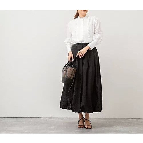 【ノーリーズ/NOLLEY'S】の【MARILYN MOON/マリリーンムーン】タックフリルフレアシャツ 人気、トレンドファッション・服の通販 founy(ファニー) 　ファッション　Fashion　レディースファッション　WOMEN　トップス・カットソー　Tops/Tshirt　シャツ/ブラウス　Shirts/Blouses　2025年　2025　2025春夏・S/S　Ss,Spring/Summer,2025　エレガント 上品　Elegant　タイトスカート　Tight Skirt　デニム　Denim　フレア　Flare　モダン　Modern　other-2|ID: prp329100004408667 ipo3291000000031821717