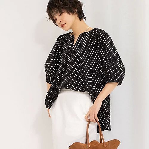 【ノーリーズ/NOLLEY'S】のサッカードット5分袖タックブラウス インテリア・キッズ・メンズ・レディースファッション・服の通販 founy(ファニー) https://founy.com/ ファッション Fashion レディースファッション WOMEN トップス・カットソー Tops/Tshirt シャツ/ブラウス Shirts/Blouses 2025年 2025 2025春夏・S/S Ss,Spring/Summer,2025 サッカー Soccer ドット Dot 夏 Summer |ID: prp329100004408671 ipo3291000000031712270