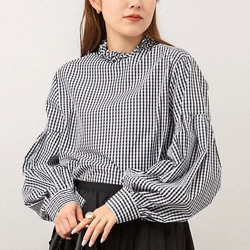 【ノーリーズ/NOLLEY'S】の【MARILYN MOON/マリリーンムーン】タックフリルボリュームブラウス インテリア・キッズ・メンズ・レディースファッション・服の通販 founy(ファニー) https://founy.com/ ファッション Fashion レディースファッション WOMEN トップス・カットソー Tops/Tshirt シャツ/ブラウス Shirts/Blouses 2025年 2025 2025春夏・S/S Ss,Spring/Summer,2025 おすすめ Recommend エレガント 上品 Elegant シンプル Simple デニム Denim バランス Balance フリル Frills ボトム Bottom モダン Modern |ID: prp329100004408677 ipo3291000000031730152