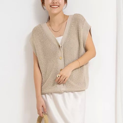 【ノーリーズ/NOLLEY'S】の《アンサンブル対応》《手洗い可能》ペーパーヤーン2WAYベスト インテリア・キッズ・メンズ・レディースファッション・服の通販 founy(ファニー) 　ファッション　Fashion　レディースファッション　WOMEN　アウター　Coat Outerwear　トップス・カットソー　Tops/Tshirt　アンサンブル　Knit Ensemble　ベスト/ジレ　Gilets/Vests　2025年　2025　2025春夏・S/S　Ss,Spring/Summer,2025　おすすめ　Recommend　アンサンブル　Ensemble　タンク　Tank　ベスト　Vest　リラックス　Relax　吸水　Water Absorption　畦　Ridge　羽織　Haori　ゴールド|ID: prp329100004408691 ipo3291000000031157807