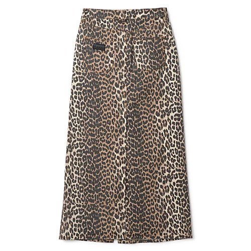 【ガニー/GANNI】のPrint Denim Maxi Slit Skirt 人気、トレンドファッション・服の通販 founy(ファニー) 　ファッション　Fashion　レディースファッション　Fashion for Women　スカート　Skirts　2024年　2024　2024-2025秋冬・A/W　Autumn/Winter 2024–25 AW24–25　スリット　Slit, Slit Detail　チェック　Check, Plaid, Tartan　デニム　Denim, Jeans Material　パッチ　Patch, Appliqué　レオパード　Leopard, Animal Print　洗える　Machine Washable　other-2|ID: prp329100004408694 ipo3291000000032525103