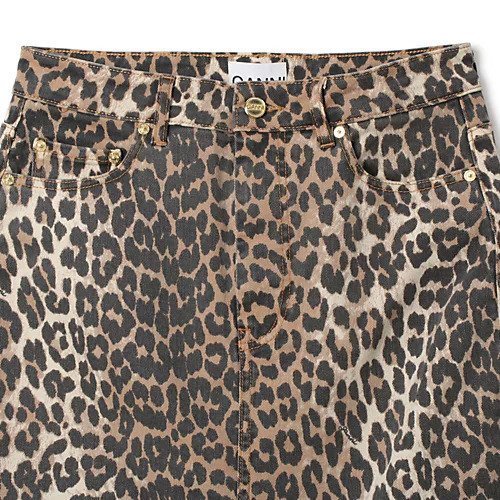 【ガニー/GANNI】のPrint Denim Maxi Slit Skirt 人気、トレンドファッション・服の通販 founy(ファニー) 　ファッション　Fashion　レディースファッション　Fashion for Women　スカート　Skirts　2024年　2024　2024-2025秋冬・A/W　Autumn/Winter 2024–25 AW24–25　スリット　Slit, Slit Detail　チェック　Check, Plaid, Tartan　デニム　Denim, Jeans Material　パッチ　Patch, Appliqué　レオパード　Leopard, Animal Print　洗える　Machine Washable　other-3|ID: prp329100004408694 ipo3291000000032525106