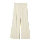 【イーバイエクラ/E by eclat】のサイドベルトつきタックワイドパンツ アイボリー|ID: prp329100004408701 ipo3291000000034898425