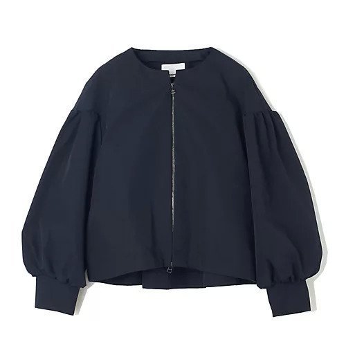 【エムティーモデリスト/mtmodelist】のショートブルゾン インテリア・キッズ・メンズ・レディースファッション・服の通販 founy(ファニー) 　ファッション　Fashion　レディースファッション　WOMEN　アウター　Coat Outerwear　ブルゾン　Blouson/Jackets　ギャザー　Gather　コンパクト　Compact　ショート　Short　ストレッチ　Stretch　バランス　Balance　フォルム　Form　ブルゾン　Blouson　エレガント 上品　Elegant　ネイビー|ID: prp329100004408731 ipo3291000000030972533