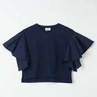 【アダワス/ADAWAS】の【HPS別注】袖フリルTシャツ NAVY&#215;NAVY|ID:prp329100004411064