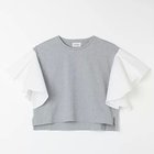 【アダワス/ADAWAS】の【HPS別注】袖フリルTシャツ GREY×WHITE|ID: prp329100004411064 ipo3291000000034766499
