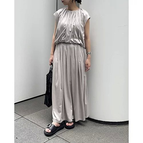 【エムセブンデイズ/M7days】の【コラボ】ギャザーフレンチスリーブトップス 人気、トレンドファッション・服の通販 founy(ファニー) 　ファッション　Fashion　レディースファッション　Fashion for Women　トップス・カットソー　Cut & Sew Tops　インナー　Innerwear　洗える　Machine Washable　キャミソール　Camisole, Spaghetti Strap Top　コラボ　Collaboration, Collab　セットアップ　Set-Up, Coordinated Outfit　フォルム　Silhouette, Form　other-2|ID: prp329100004411077 ipo3291000000035313915