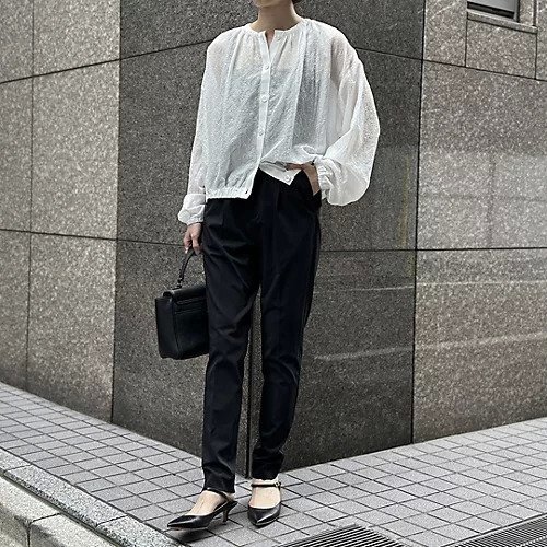 【エムセブンデイズ/M7days】の【徳原文子さんコラボ】シボ感ブラウスジャケット 人気、トレンドファッション・服の通販 founy(ファニー) 　ファッション　Fashion　レディースファッション　WOMEN　アウター　Coat Outerwear　ジャケット　Jackets　コラボ　Collaboration　シアー　Sheer　ジャケット　Jacket　夏　Summer　洗える　Washable　other-2|ID: prp329100004411082 ipo3291000000032245984