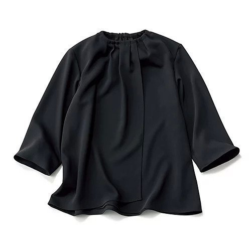 【イーバイエクラ/E by eclat】の【とろみ】揺れ感ドレープブラウス 人気、トレンドファッション・服の通販 founy(ファニー) 　ファッション　Fashion　レディースファッション　Fashion for Women　トップス・カットソー　Cut & Sew Tops　シャツ・ブラウス・オフィスカジュアル　Elegant Blouses & Button-Ups　とろみ　Fluid, Flowy Fabric　コンパクト　Compact, Small Size　ドレープ　Drape, Draping Fabric　フロント　Front, Front Design　リュクス　Luxury, Elegant, High-End, Chic　夏　Summer　洗える　Machine Washable　other-2|ID: prp329100004411087 ipo3291000000032208213