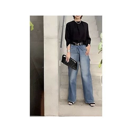 【イーバイエクラ/E by eclat】の【とろみ】揺れ感ドレープブラウス 人気、トレンドファッション・服の通販 founy(ファニー) 　ファッション　Fashion　レディースファッション　Fashion for Women　トップス・カットソー　Cut & Sew Tops　シャツ・ブラウス・オフィスカジュアル　Elegant Blouses & Button-Ups　とろみ　Fluid, Flowy Fabric　コンパクト　Compact, Small Size　ドレープ　Drape, Draping Fabric　フロント　Front, Front Design　リュクス　Luxury, Elegant, High-End, Chic　夏　Summer　洗える　Machine Washable　other-2|ID: prp329100004411087 ipo3291000000035821917