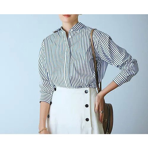 【エクラ/eclat】の【別注】バックフレアシャツ 人気、トレンドファッション・服の通販 founy(ファニー) 　ファッション　Fashion　レディースファッション　Ladies' Fashion Online　トップス・カットソー　Tops/Tshirt　シャツ/ブラウス　Shirts/Blouses　バッグ　Bag　エレガント 上品　Elegant　フレア　Flare　ベーシック　Basic　ヨーク　Yoke　別注　Special Order　洗える　Washable　other-3|ID: prp329100004411090 ipo3291000000032245989