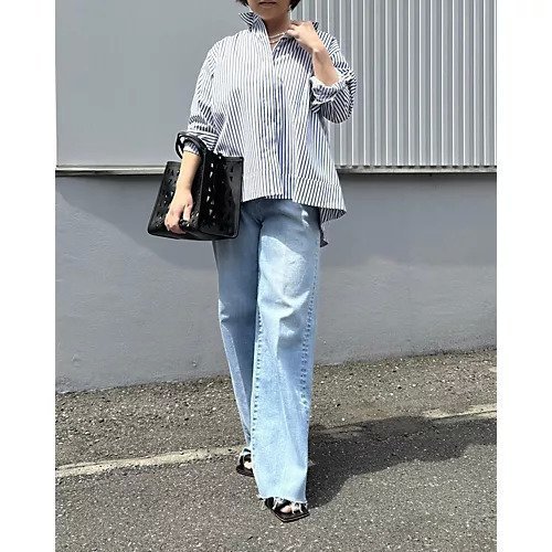 【エクラ/eclat】の【別注】バックフレアシャツ 人気、トレンドファッション・服の通販 founy(ファニー) 　ファッション　Fashion　レディースファッション　Fashion for Women　トップス・カットソー　Cut & Sew Tops　シャツ・ブラウス・オフィスカジュアル　Elegant Blouses & Button-Ups　バッグ　Bags　エレガント 上品　Elegant　フレア　Flare, Flared　ベーシック　Basic, Essential　ヨーク　Yoke, Yoke Design　別注　Limited Edition, Custom Order　洗える　Machine Washable　other-2|ID: prp329100004411090 ipo3291000000035821945