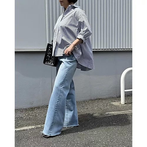 【エクラ/eclat】の【別注】バックフレアシャツ 人気、トレンドファッション・服の通販 founy(ファニー) 　ファッション　Fashion　レディースファッション　Fashion for Women　トップス・カットソー　Cut & Sew Tops　シャツ・ブラウス・オフィスカジュアル　Elegant Blouses & Button-Ups　バッグ　Bags　エレガント 上品　Elegant　フレア　Flare, Flared　ベーシック　Basic, Essential　ヨーク　Yoke, Yoke Design　別注　Limited Edition, Custom Order　洗える　Machine Washable　other-3|ID: prp329100004411090 ipo3291000000035821946
