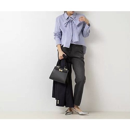 【ノーリーズ/NOLLEY'S】のリボンタイパール釦シャツ 人気、トレンドファッション・服の通販 founy(ファニー) 　ファッション　Fashion　レディースファッション　WOMEN　トップス・カットソー　Tops/Tshirt　シャツ/ブラウス　Shirts/Blouses　2025年　2025　2025春夏・S/S　Ss,Spring/Summer,2025　おすすめ　Recommend　インナー　Inner　ジャケット　Jacket　ストレッチ　Stretch　セレモニー　Ceremony　デニム　Denim　パール　Pearl　ボトム　Bottom　ワンポイント　One Point　other-2|ID: prp329100004411096 ipo3291000000031712071