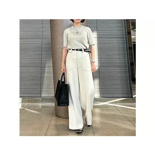 【エクラ/eclat】の【三尋木奈保さん別注】ラメニットプルオーバー 人気、トレンドファッション・服の通販 founy(ファニー) 　ファッション　Fashion　レディースファッション　Fashion for Women　トップス・カットソー　Cut & Sew Tops　ニット　Knit Tops & Sweaters　カジュアルプルオーバー・ニットトップス　Pullovers & Knit Tops / Casual Pullovers　カーディガン　Cardigan, Knitwear　コンパクト　Compact, Small Size　ストレート　Straight, Straight Cut　バランス　Balance, Style Balance　別注　Limited Edition, Custom Order　洗える　Machine Washable　other-2|ID: prp329100004411099 ipo3291000000035202598