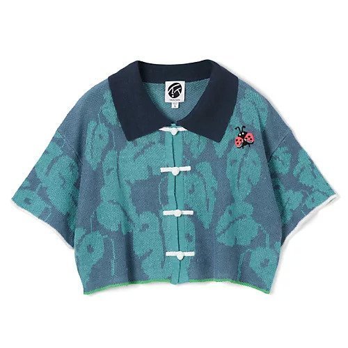【ヤンヤン/YANYAN】のMONSTERA CROPPED SS BEACH SHIRT インテリア・キッズ・メンズ・レディースファッション・服の通販 founy(ファニー) 　ファッション　Fashion　レディースファッション　Ladies' Fashion Online　トップス・カットソー　Tops/Tshirt　シャツ/ブラウス　Shirts/Blouses　2025年　2025　2025春夏・S/S　Ss,Spring/Summer,2025　カーディガン　Cardigan　ショート　Short　ボタニカル　Botanical　モダン　Modern　BLUE|ID: prp329100004411104 ipo3291000000032524818