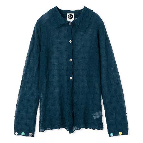 【ヤンヤン/YANYAN】のBORLOR LS SHIRT 人気、トレンドファッション・服の通販 founy(ファニー) 　ファッション　Fashion　レディースファッション　Ladies' Fashion Online　トップス・カットソー　Tops/Tshirt　シャツ/ブラウス　Shirts/Blouses　2025年　2025　2025春夏・S/S　Ss,Spring/Summer,2025　カーディガン　Cardigan　フラワー　Flower　モチーフ　Motif　人気　Popularity　 other-1|ID: prp329100004411106 ipo3291000000032524824