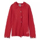 【ヤンヤン/YANYAN】のBORLOR LS SHIRT 人気、トレンドファッション・服の通販 founy(ファニー) ファッション Fashion レディースファッション Ladies' Fashion Online トップス・カットソー Tops/Tshirt シャツ/ブラウス Shirts/Blouses 2025年 2025 2025春夏・S/S Ss,Spring/Summer,2025 カーディガン Cardigan フラワー Flower モチーフ Motif 人気 Popularity thumbnail RED|ID: prp329100004411106 ipo3291000000032524826