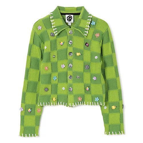 【ヤンヤン/YANYAN】のEMBELLISHED CHECK SHRUNKEN WORK JACKET 人気、トレンドファッション・服の通販 founy(ファニー) 　ファッション　Fashion　レディースファッション　Ladies' Fashion Online　アウター　Coat Outerwear　ジャケット　Jackets　2025年　2025　2025春夏・S/S　Ss,Spring/Summer,2025　ジャケット　Jacket　ビジュー　Bijou　フラワー　Flower　モチーフ　Motif　 other-1|ID: prp329100004411108 ipo3291000000032524833