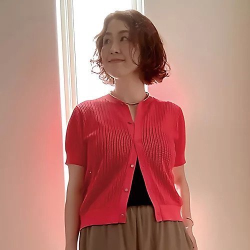【エムセブンデイズ/M7days】の5分袖メッシュカーディガン 人気、トレンドファッション・服の通販 founy(ファニー) 　ファッション　Fashion　レディースファッション　Fashion for Women　トップス・カットソー　Cut & Sew Tops　カーディガン・羽織り　Layered Style Cardigans　アイレット　Eyelet Lace　カーディガン　Cardigan, Knitwear　コンパクト　Compact, Small Size　シンプル　Simple, Minimal　ボトム　Bottoms, Lower Wear　メタル　Metal, Metal Parts　メッシュ　Mesh, Net Fabric　夏　Summer　春　Spring　洗える　Machine Washable　other-3|ID: prp329100004411109 ipo3291000000033245581
