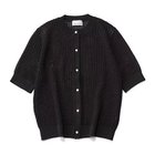 【エムセブンデイズ/M7days】の5分袖メッシュカーディガン ブラック|ID: prp329100004411109 ipo3291000000035315572