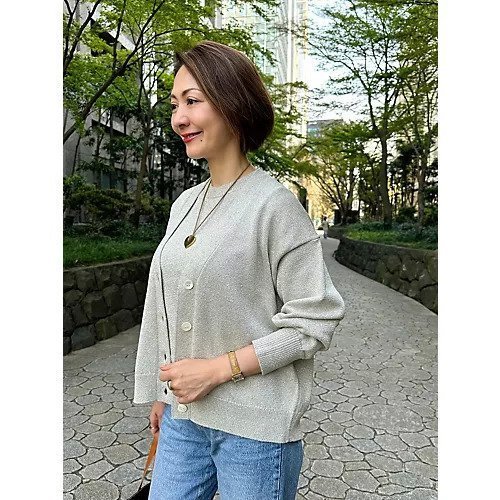 【エクラ/eclat】の【三尋木奈保さん別注】ラメニットカーディガン 人気、トレンドファッション・服の通販 founy(ファニー) ファッション Fashion レディースファッション Fashion for Women トップス・カットソー Cut & Sew Tops ニット Knit Tops & Sweaters カーディガン・羽織り Layered Style Cardigans イタリア Italy シルバー Silver, Metallic Silver バランス Balance, Style Balance ミックス Mix, Mixed Style リュクス Luxury, Elegant, High-End, Chic 別注 Limited Edition, Custom Order 洗える Machine Washable other-3|ID: prp329100004411111 ipo3291000000034954295