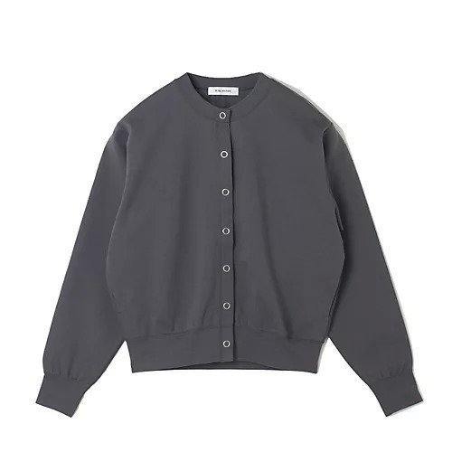 【イーバイエクラ/E by eclat】のフレンチスナップカーディガン インテリア・キッズ・メンズ・レディースファッション・服の通販 founy(ファニー) 　ファッション　Fashion　レディースファッション　Fashion for Women　トップス・カットソー　Cut & Sew Tops　カーディガン・羽織り　Layered Style Cardigans　カーディガン　Cardigan, Knitwear　コンパクト　Compact, Small Size　ショルダー　Shoulder, Shoulder Strap　ストレッチ　Stretch, Stretchy Fabric　ドロップ　Drop Shoulder, Dropped Style　フレンチ　French, French Style　ポケット　Pocket, Pocket Detail　洗える　Machine Washable　グレー2|ID: prp329100004411113 ipo3291000000035311721