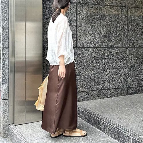 【ミースロエ/MIESROHE】の【Marisol別注】イージーラップスカート 人気、トレンドファッション・服の通販 founy(ファニー) 　ファッション　Fashion　レディースファッション　Fashion for Women　スカート　Skirts　アシンメトリー　Asymmetrical Style　シンプル　Simple, Minimal　とろみ　Fluid, Flowy Fabric　フォーマル　Formal, Dressy　別注　Limited Edition, Custom Order　ラップ　Wrap, Wrap Design　リボン　Ribbon, Bow　ビジネス 仕事 通勤　Business / Work / Commuting　other-3|ID: prp329100004411118 ipo3291000000032245991