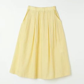 【ニコルソンアンド ニコルソン/nicholson&nicholson】のコットンシルクスカート 人気、トレンドファッション・服の通販 founy(ファニー) ファッション Fashion レディースファッション Fashion for Women スカート Skirts イエロー Yellow シルク Silk, 100% Silk シンプル Simple, Minimal ポケット Pocket, Pocket Detail 春 Spring 洗える Machine Washable |ID:prp329100004411122