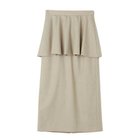 【エクラ/eclat】の【三尋木奈保さん別注】ペプラムスカート ベージュ|ID: prp329100004411123 ipo3291000000034955774
