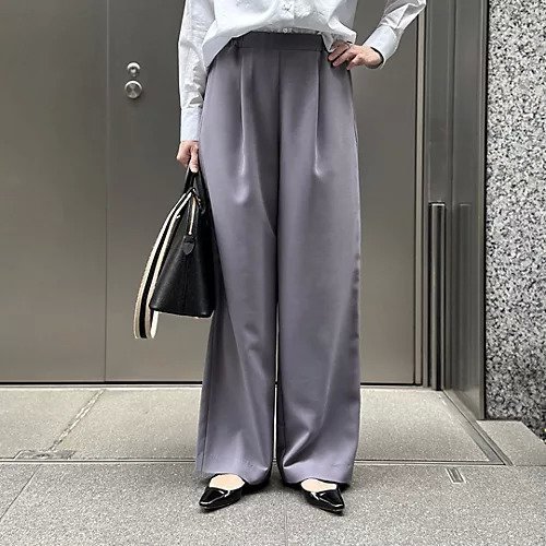 【エムセブンデイズ/M7days】の【徳原文子さんコラボ】涼感タックパンツ 人気、トレンドファッション・服の通販 founy(ファニー) 　ファッション　Fashion　レディースファッション　Fashion for Women　パンツ　Pants & Trousers　なめらか　Smooth, Silky Texture　コラボ　Collaboration, Collab　ストレッチ　Stretch, Stretchy Fabric　スーツ　Suit, Formalwear　ビジネス 仕事 通勤　Business / Work / Commuting　夏　Summer　洗える　Machine Washable　other-3|ID: prp329100004411126 ipo3291000000032245999