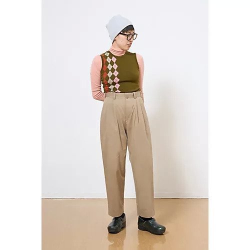 【ヤエカ/YAECA】の2タックテーパードチノ 人気、トレンドファッション・服の通販 founy(ファニー) 　ファッション　Fashion　レディースファッション　Fashion for Women　送料無料　Free Shipping　2025年　2025　2025春夏・S/S　Spring/Summer 2025 SS25　スラックス　Slacks, Dress Pants　フロント　Front, Front Design　ヴィンテージ　Vintage Style　定番　Standard, Basic Item　洗える　Machine Washable　other-2|ID: prp329100004411131 ipo3291000000033141695