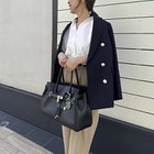 【ノーリーズ/NOLLEY'S】のひねりベルトレザートートバッグ ブラック|ID: prp329100004411143 ipo3291000000033527029