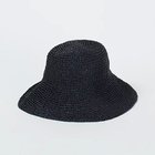 【ラファエロベッティーニ/Raffaello Bettini】のビスコースラフィアハット ブラック|ID:prp329100004411168