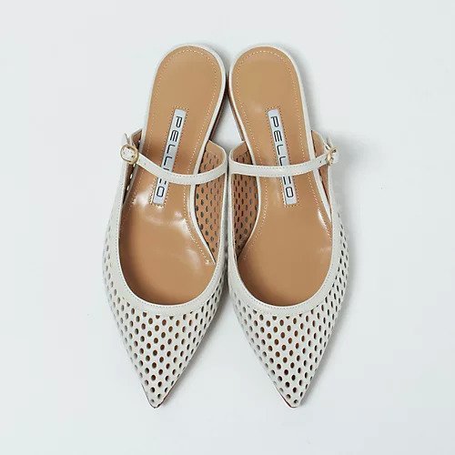 【エクラ/eclat】の【三尋木奈保さん別注】パンチングレザーミュール インテリア・キッズ・メンズ・レディースファッション・服の通販 founy(ファニー) https://founy.com/ ファッション Fashion レディースファッション Fashion for Women エレガント 上品 Elegant フラット Flat, Flat Shoes ラップ Wrap, Wrap Design 人気 Popular, Best Seller 別注 Limited Edition, Custom Order |ID: prp329100004411170 ipo3291000000034942505