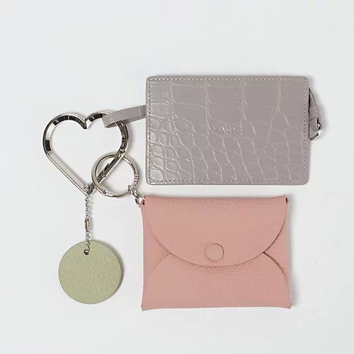 【ヴァジック/VASIC】の【HPS別注】Charm Set インテリア・キッズ・メンズ・レディースファッション・服の通販 founy(ファニー) 　ファッション　Fashion　レディースファッション　Fashion for Women　セットアップ　Matching Sets　アウトドア　Outdoor Clothing　春　Spring　クロコ　Crocodile, Croc Embossed　シルバー　Silver, Metallic Silver　セットアップ　Set-Up, Coordinated Outfit　チャーム　Charm, Pendant　トレンド　Trend, Trending Now　人気　Popular, Best Seller　バランス　Balance, Style Balance　フェミニン　Feminine, Girly　別注　Limited Edition, Custom Order　マニッシュ　Mannish, Boyish　ミックス　Mix, Mixed Style　メタル　Metal, Metal Parts　リップ　Lip, Lip Motif　エレガント 上品　Elegant　Harmony Grace(Grey&#215;Pink)|ID: prp329100004411173 ipo3291000000033763464