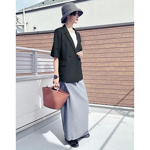 【エムセブンデイズ/M7days】のリネン調ハーフスリーブジャケット 人気、トレンドファッション・服の通販 founy(ファニー) 　ファッション　Fashion　レディースファッション　Fashion for Women　アウター　Coat / Outerwear Collection　レディースジャケット・軽アウター　Jackets　ジャケット　Jacket, Outerwear　トレンド　Trend, Trending Now　リネン　Linen, Linen Fabric　半袖　Short Sleeve, Half Sleeve　洗える　Machine Washable　other-2|ID: prp329100004411186 ipo3291000000033246349