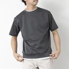 【ノーリーズ グッドマン/NOLLEY'S goodman / MEN】の《接触冷感》スーピマコットン ダブルカラーTee 25SS チャコールグレー|ID: prp329100004411191 ipo3291000000030803405