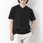 【ノーリーズ グッドマン/NOLLEY'S goodman / MEN】の《ビジカジ対応》シルケットスムース Vネック ドレスTシャツ 25SS ブラック|ID: prp329100004411196 ipo3291000000030803440